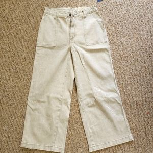 High rise wide leg jeans